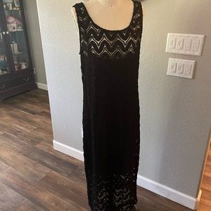 Black Lace Dress Maxi